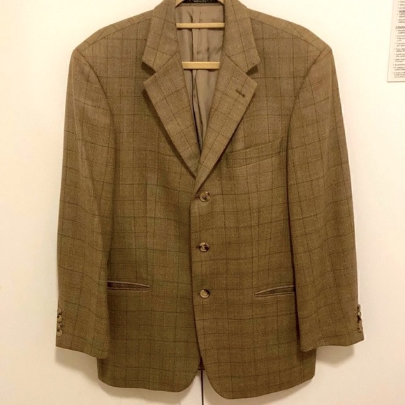 Hugo Boss for Saks Fifth Avenue Cashmere Blend Mens Light Brown Jacket. Size 38S - Picture 1 of 8